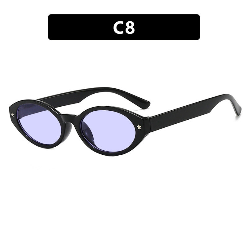 Dame Cat-Eye solbriller med elegant bæreveskedesign Skanto