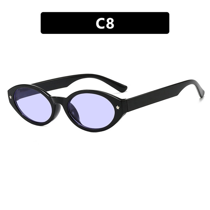 Dame Cat-Eye solbriller med elegant bæreveskedesign Skanto