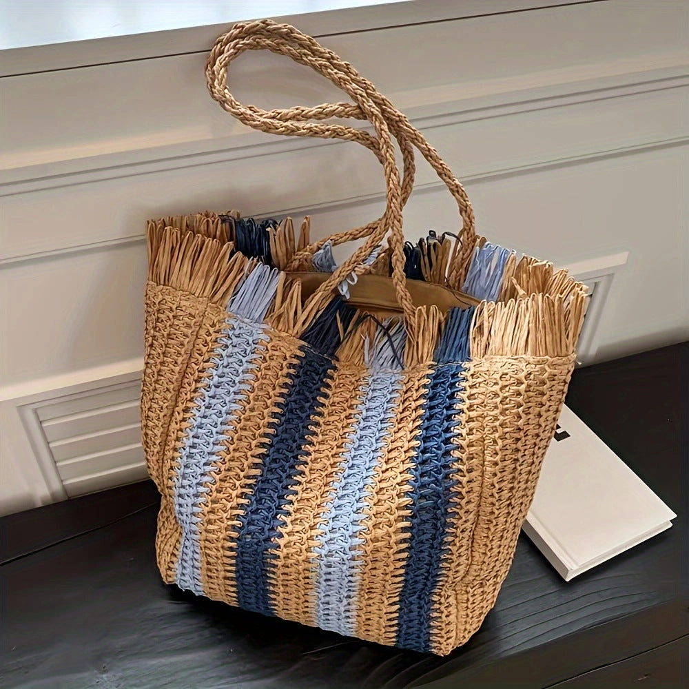 Håndlaget Makramee Tote-veske Skanto