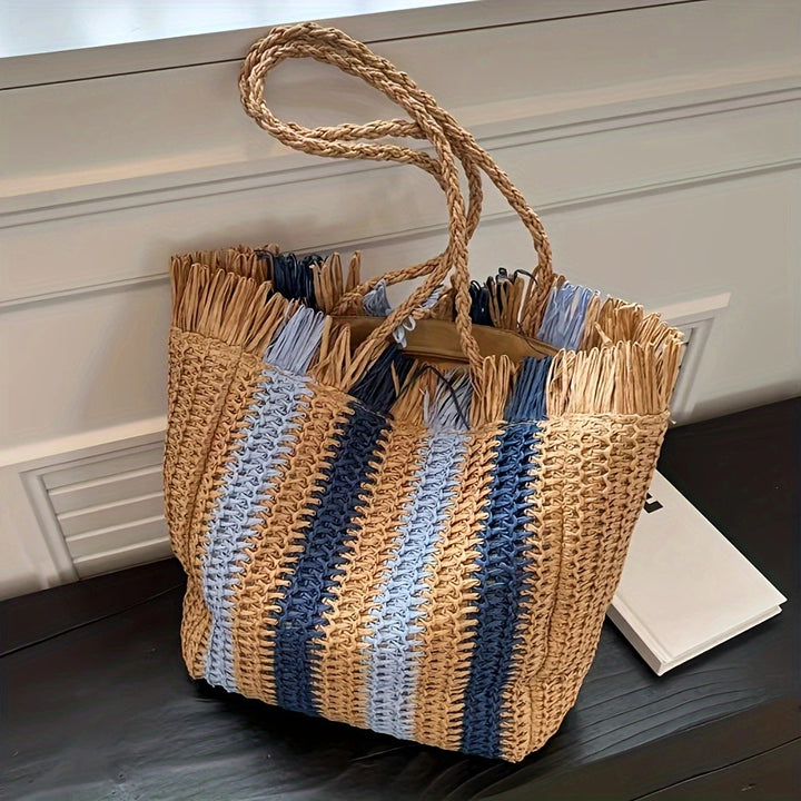 Håndlaget Makramee Tote-veske Skanto
