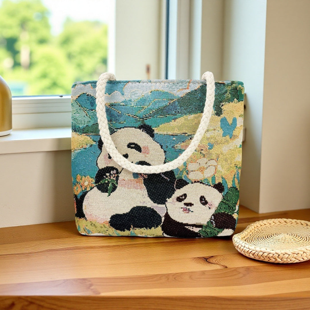 Trendete Kunstnerisk Bomullsbag Skanto