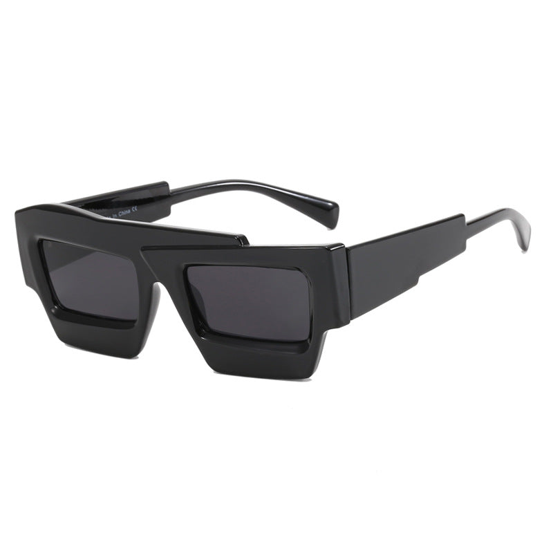 Dame trendy geometrisk solbrille Skanto