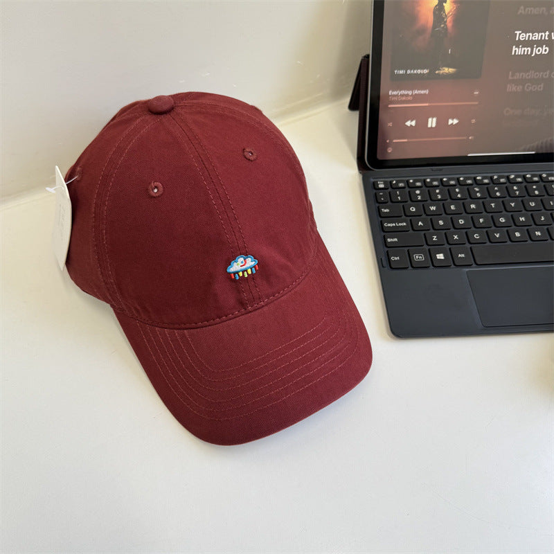 Kvinne Brodert Bomull Far Hat Skanto