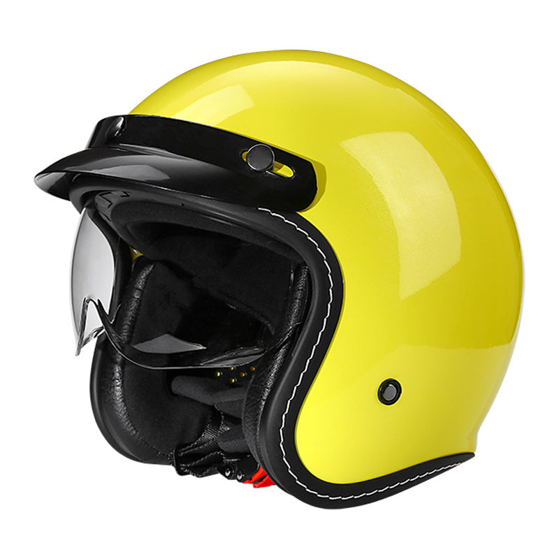 Retro Open-Face Motorsykkelhjelm Skanto