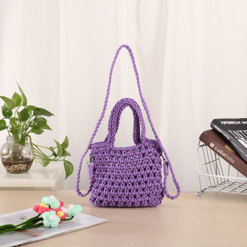 Håndlaget Makramee Crossbody Bag Skanto