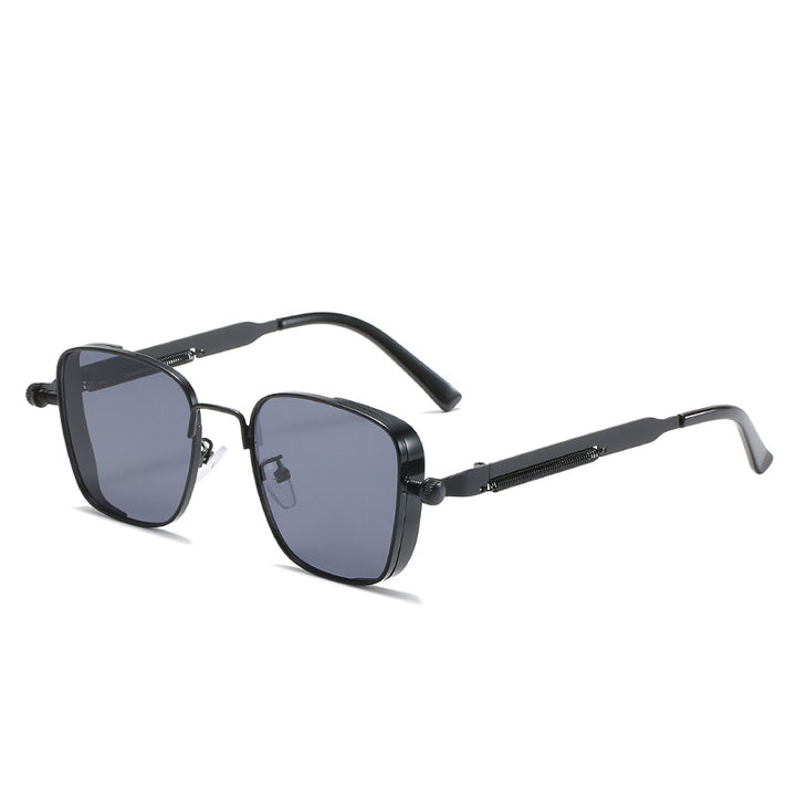 Dame modernistisk solbrille i elegant metallramme Skanto