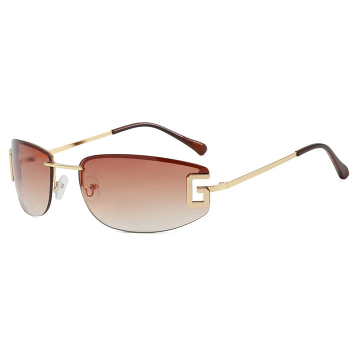 Dame futuristisk solbrille med sporty design og UV-beskyttelse Skanto
