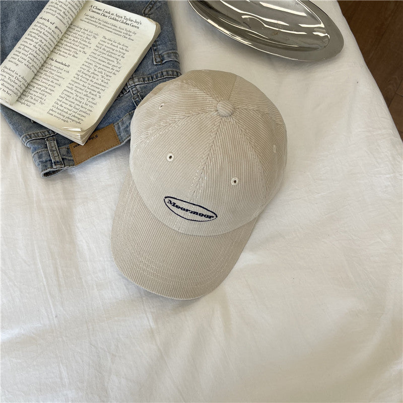 Kvinnens uformelle kordfløyels baseballcaps Skanto
