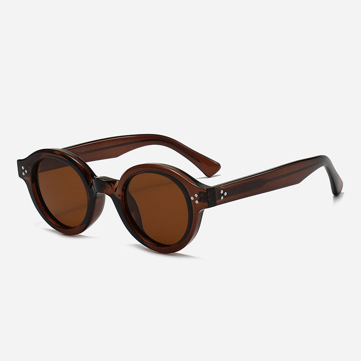 Damer Modisk Rund-solbrille med stilige detaljer Skanto