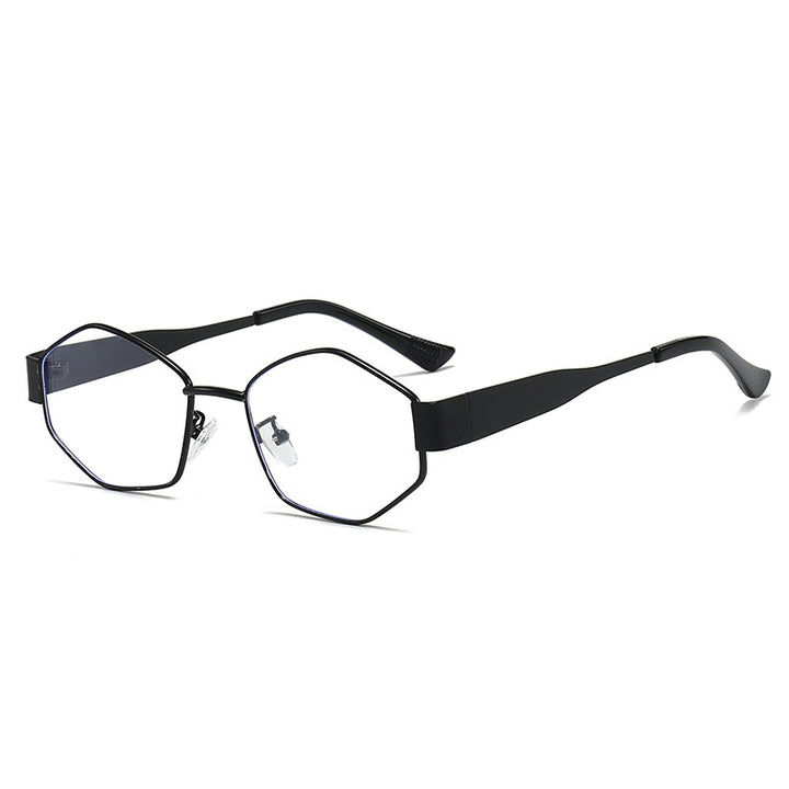 Dame moteriktig solbrille i elegant sekskant-design Skanto