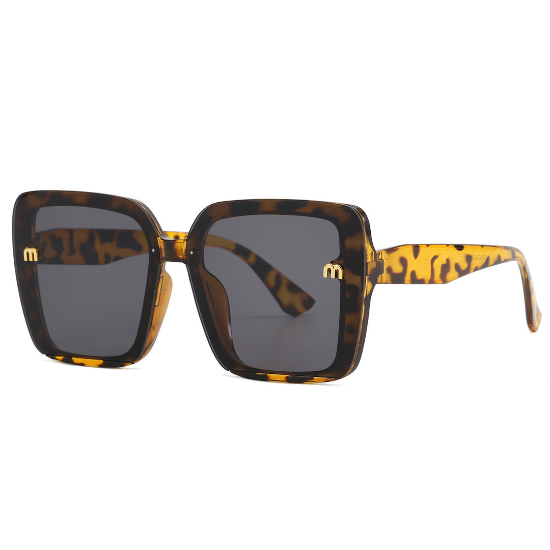 Dame kvadratisk solbrille med elegant ramme Skanto