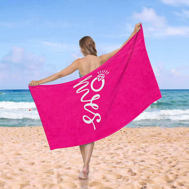 Strandhåndkle med kreativt hjerte-design Skanto