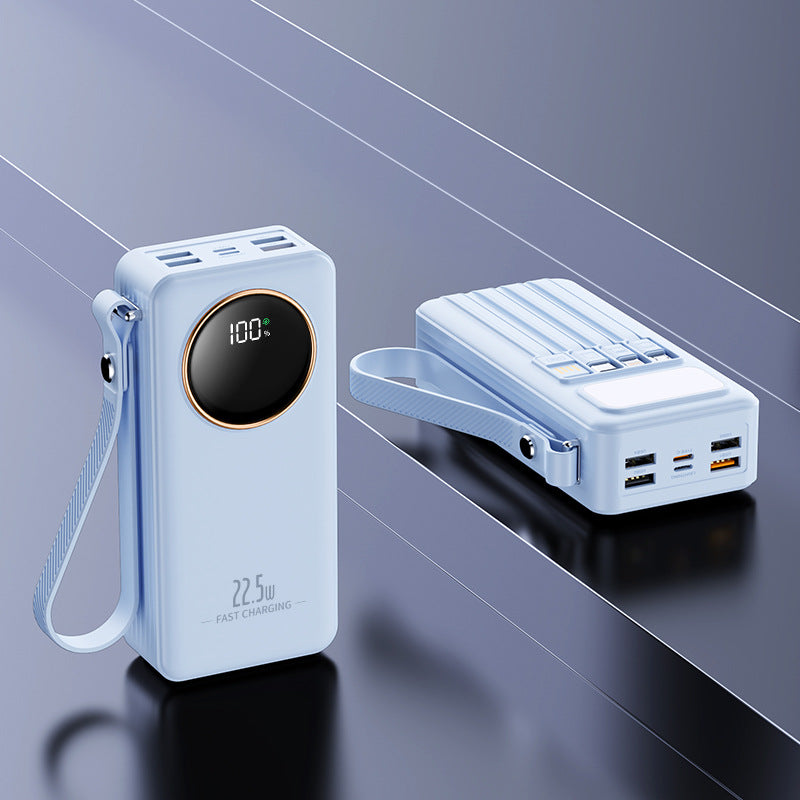 Høyytelses hurtiglade-powerbank med digital skjerm Skanto