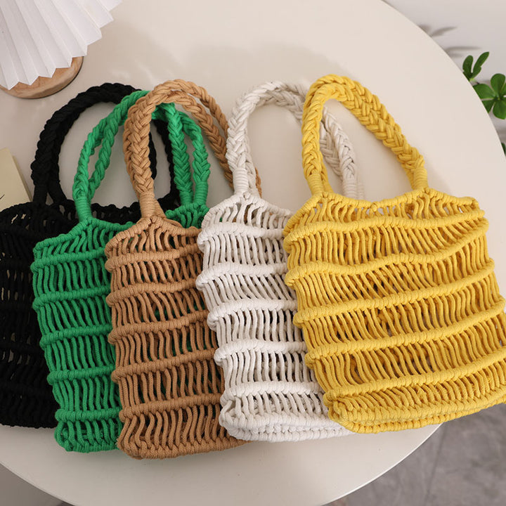 Flettet Makramee Crossbody Bag Skanto