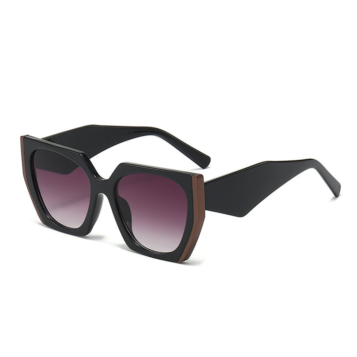 Damer oversized solbriller med markant firkantet design Skanto