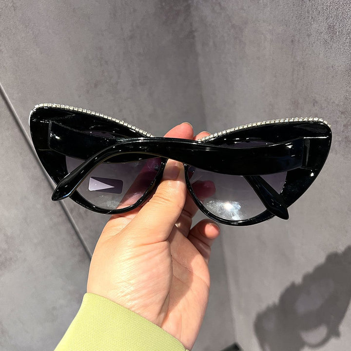 Dame Glamourøse Krystall-solbrille Skanto