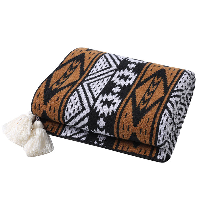 Kvinnes dekorative sengeteppe laget av høykvalitets mikrofiber med unikt design Skanto