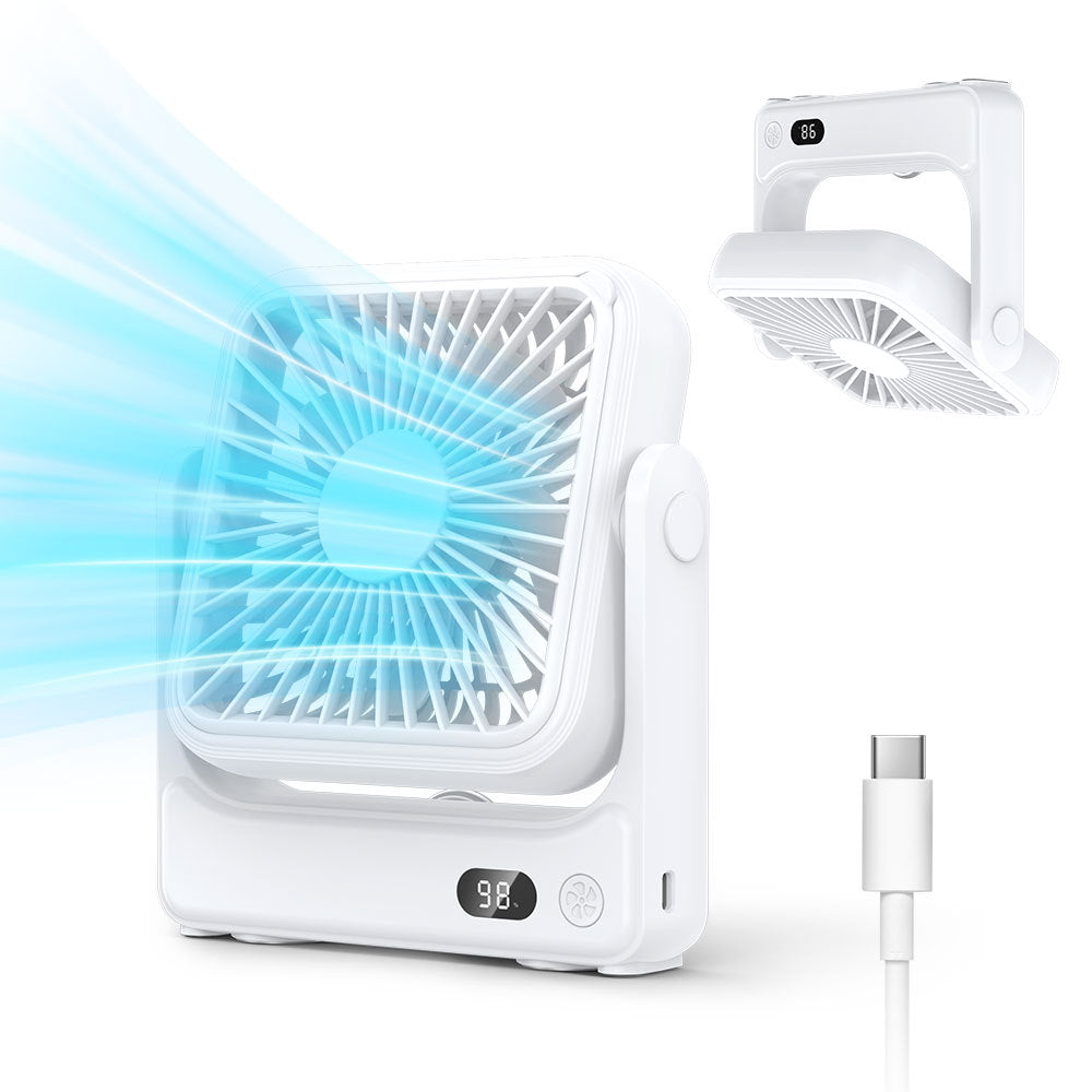 Unisex Bærbar Digital Termostat Vifte Skanto