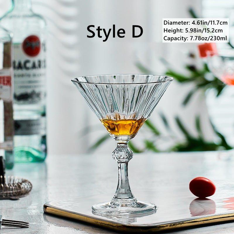 Mønstret Martini Cocktail Glasser | Skanto