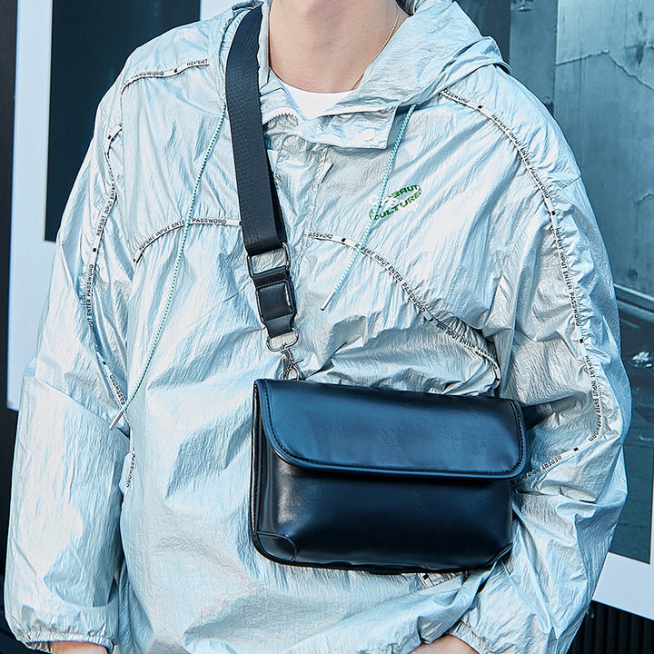 Lær Crossbody Messenger Bag Skanto