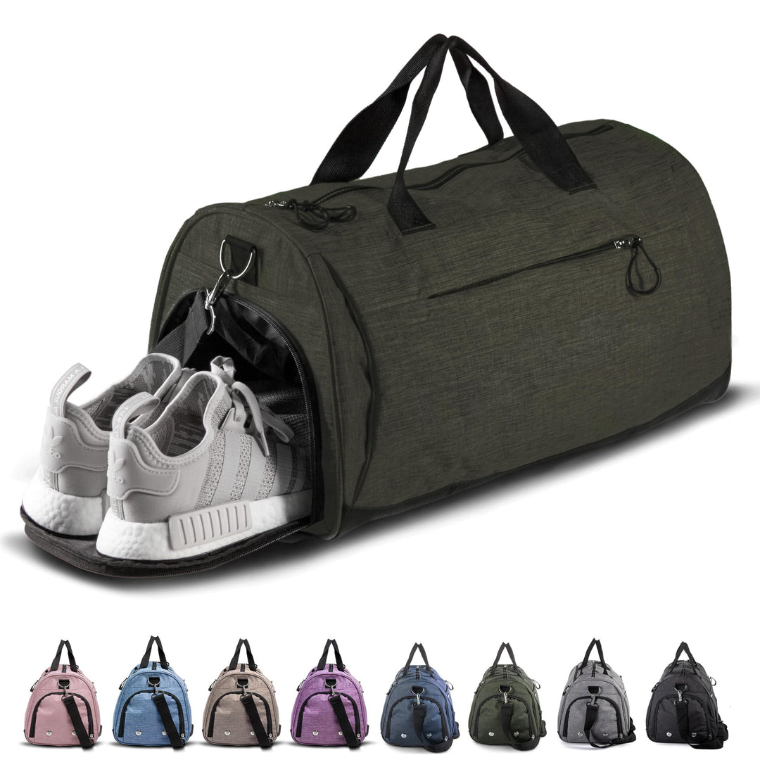 Dame sport bag med separat sko rom Skanto