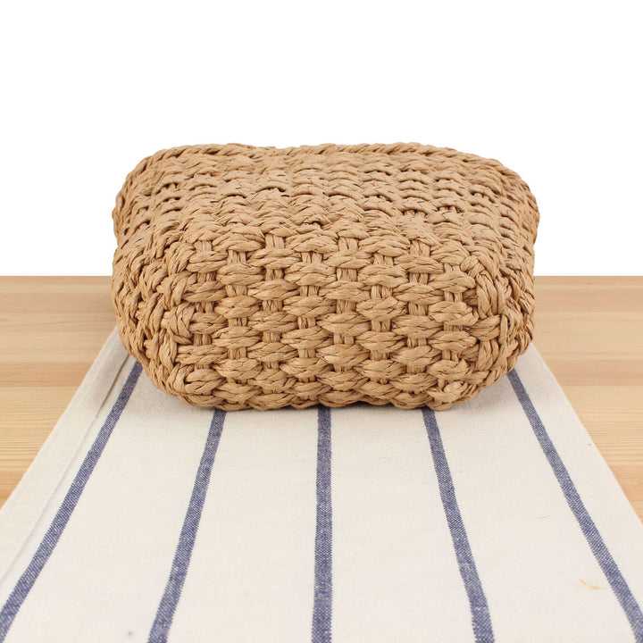 Handbag made of handmade natural weave with sturdy carrying handle Skanto