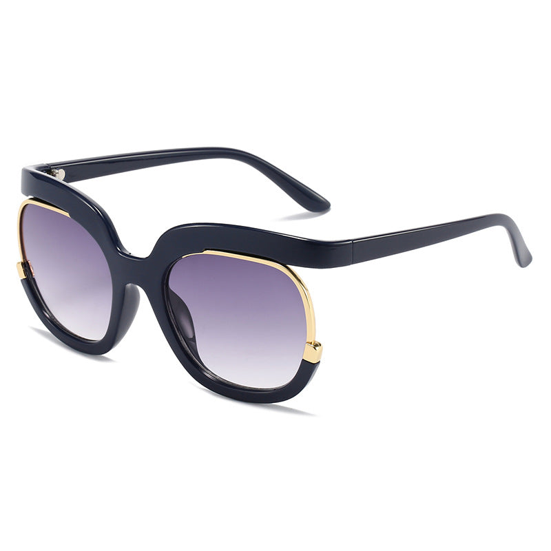 Dame Overdimensjonert Solbrille med elegant Skildpadde-design Skanto
