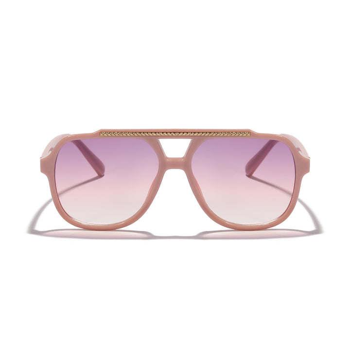 Dame Designer-solbrille med ekstravagant mønster og beskyttende UV-beskyttelse Skanto