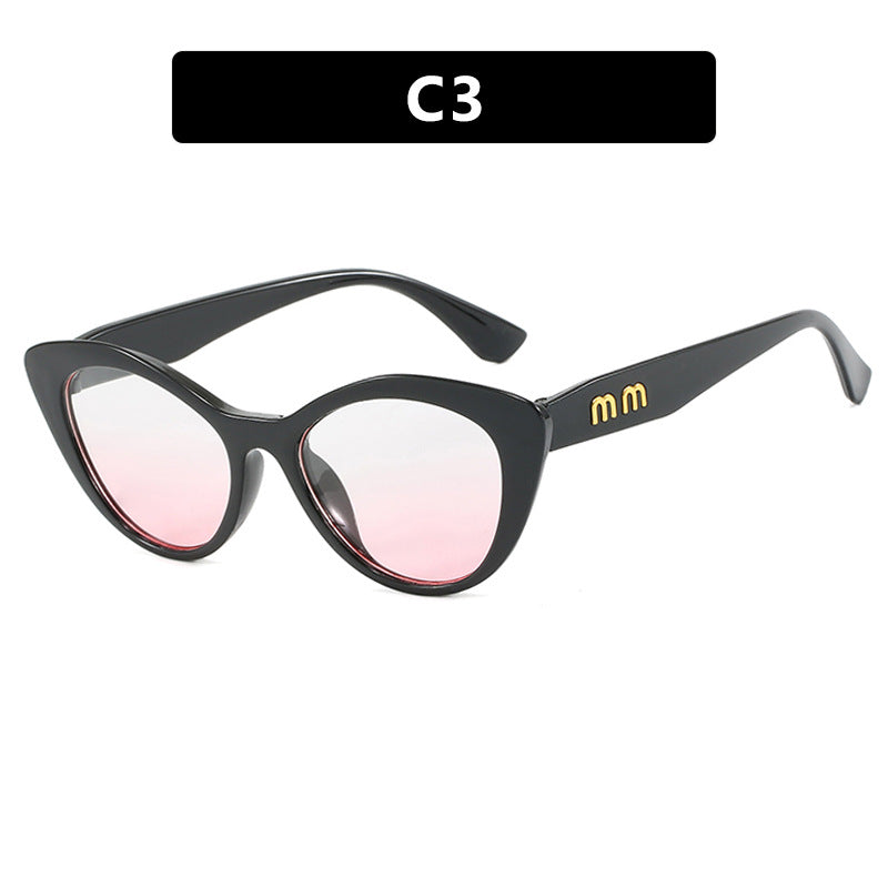 Damer eksentriske Cat-Eye solbriller med beskyttende UV-filter Skanto