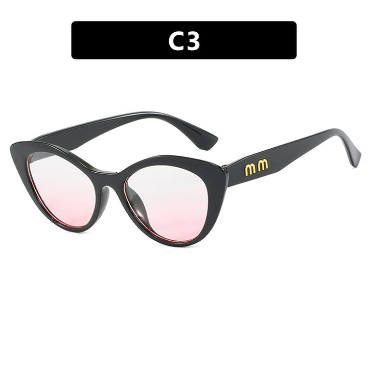 Damer eksentriske Cat-Eye solbriller med beskyttende UV-filter Skanto