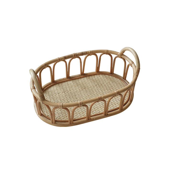 Damer oval kurv av rattan Skanto