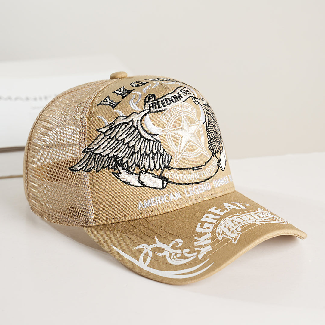 Unisex Trucker Caps med grafisk design og pustende nett Skanto