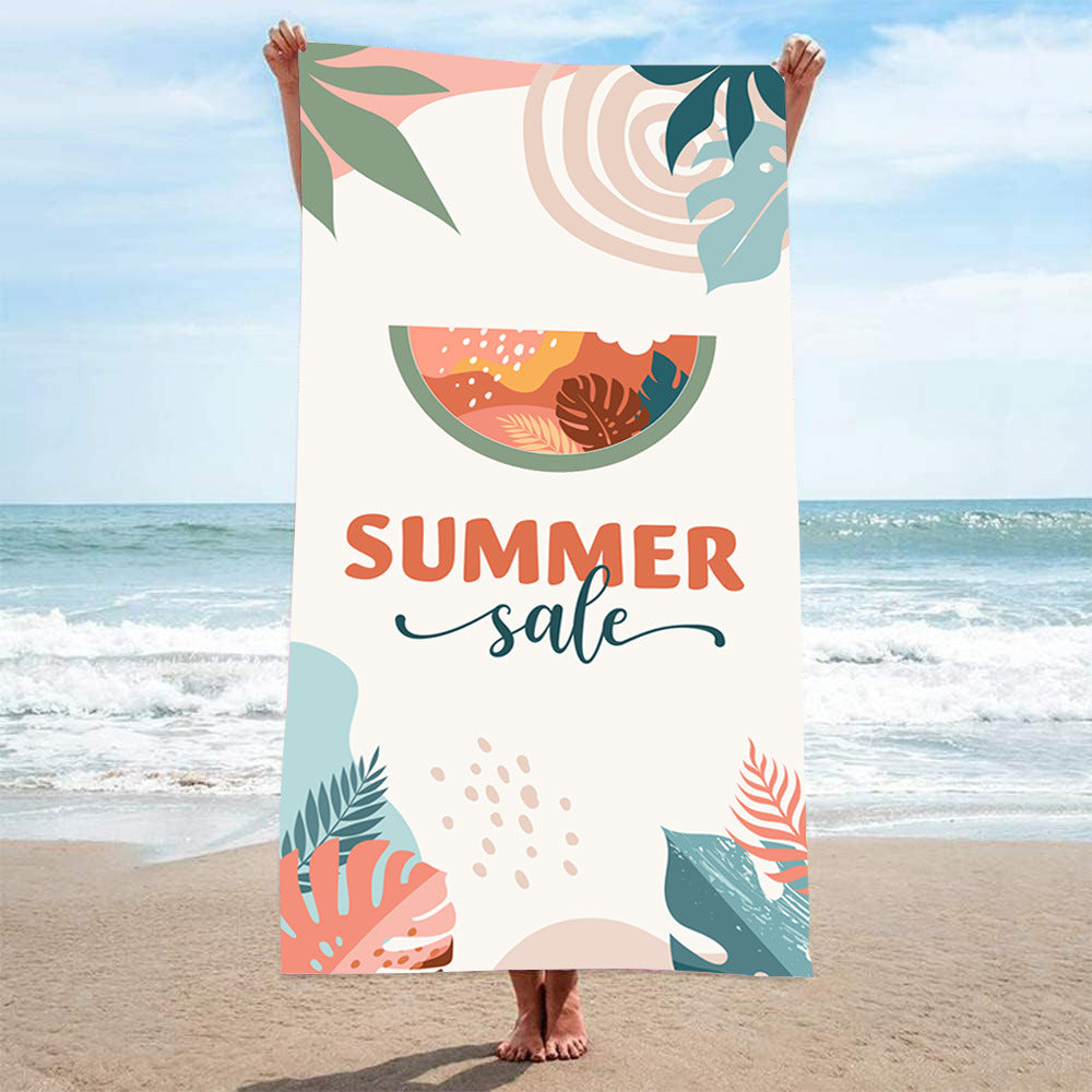 Ladies beach towel with maritime stripe pattern Skanto