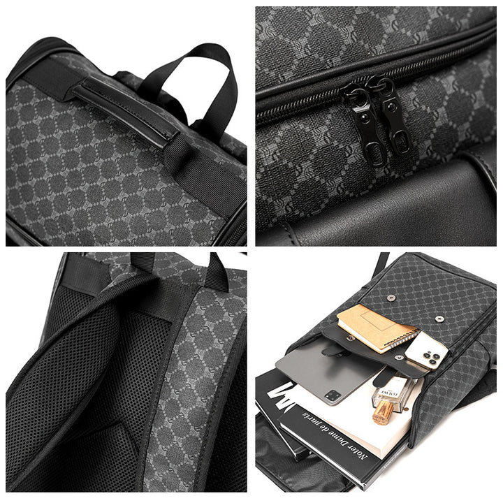 Elegant og praktisk laptop-ryggsekk med multifunksjonelle lommer Skanto