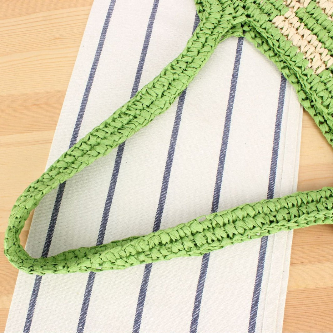 Handmade tote bag in braided natural material Skanto