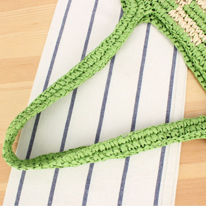 Handmade tote bag in braided natural material Skanto