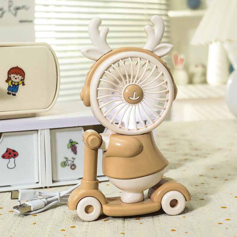 Dame Bærbar Håndvifte i kreativt Dyredesign Skanto