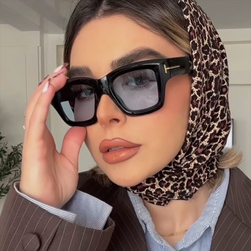 Dame trendy oversized solbriller Skanto