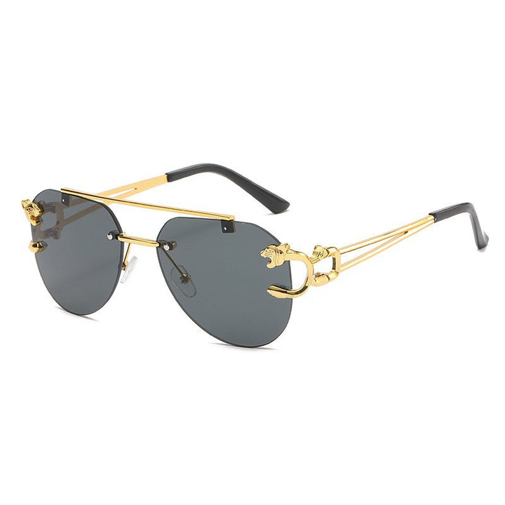 Dame Designer solbrille med unikt dyreakcent Skanto