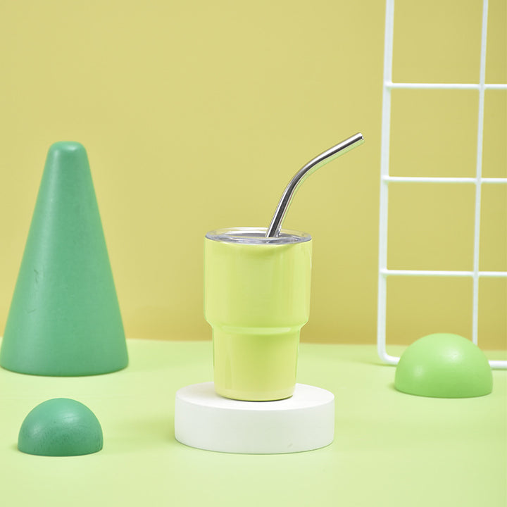 Unisex Isolert Drikkebecher med Rustfritt Stål Straw Skanto