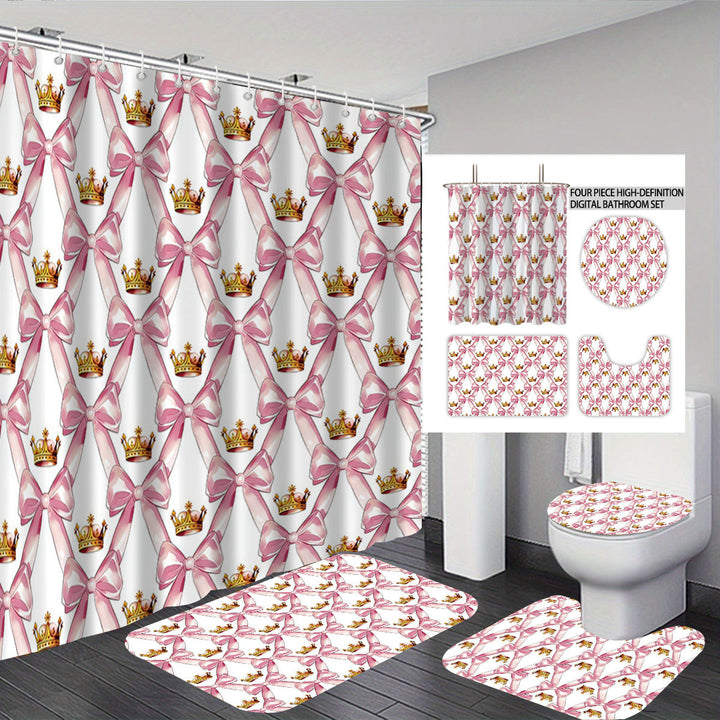 Digital Bow Pattern Badkamer Dekor Sett Skanto