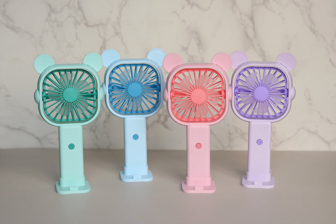 Unisex Bærbar Mini-vifteen med ergonomisk design og dyreører Skanto