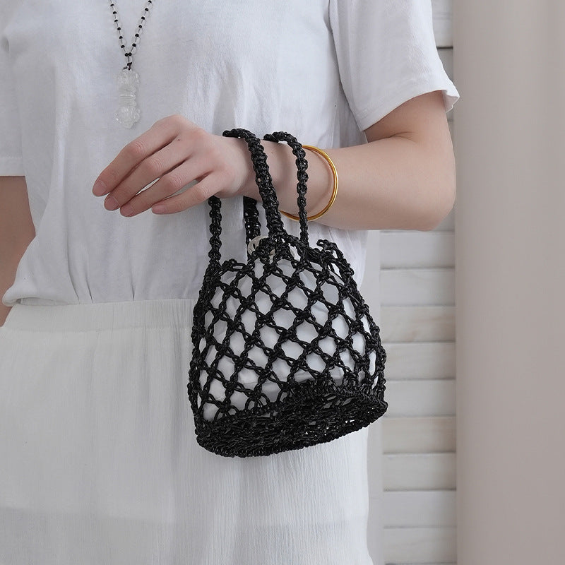Nettbutikk shopper veske med flettet design Skanto
