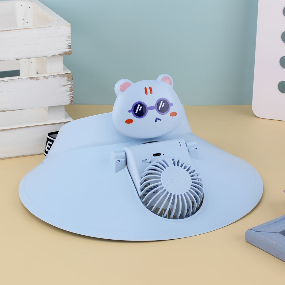 Dame Bærbar Mini-vifte i søt panda-design Skanto