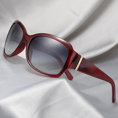 Dame stilfull oversized solbrille med elegant mønster Skanto