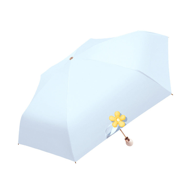 Dame elegant paraply med fargerikt blomstermotiv Skanto