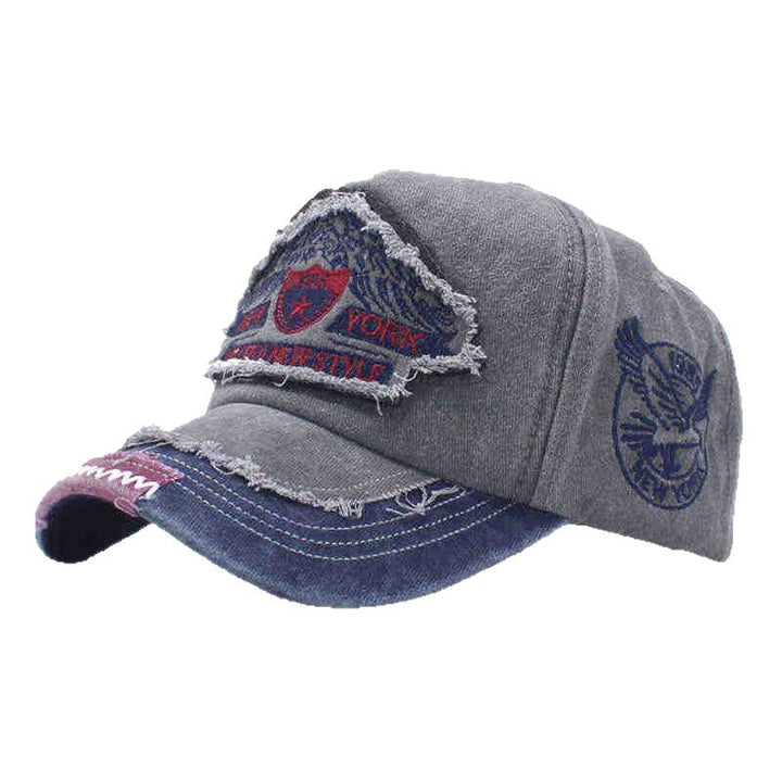 Herre slitt denim caps Skanto