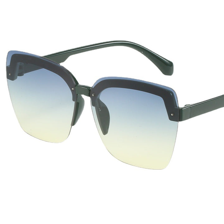 Dame moteriktig Shield-solbrille med moderne, kvadratisk design Skanto