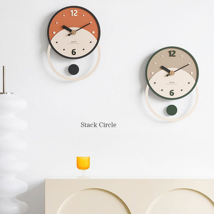 Skanto | Nordisk Minimalistisk Veggdekorasjon Klokke for Stuen