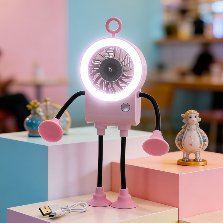 Unisex Kreativ Vifte med integrert LED-belysning Skanto